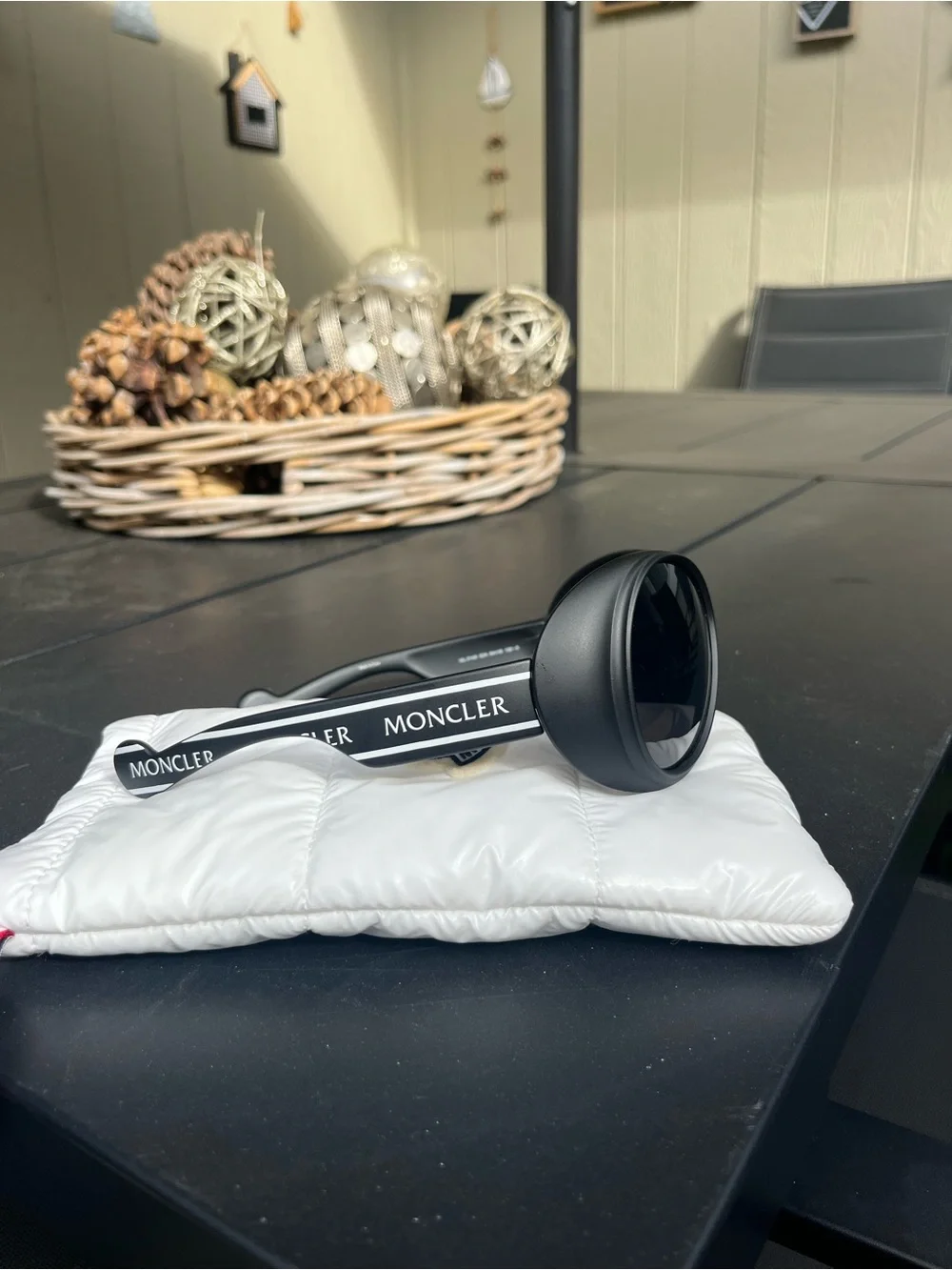 Moncler Black Oversized Sunglasses